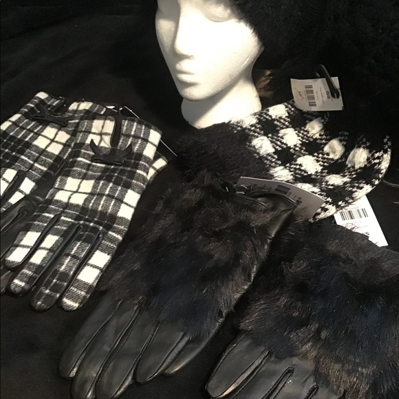 Beautiful black leather gloves never worn - Picture 7 of 16